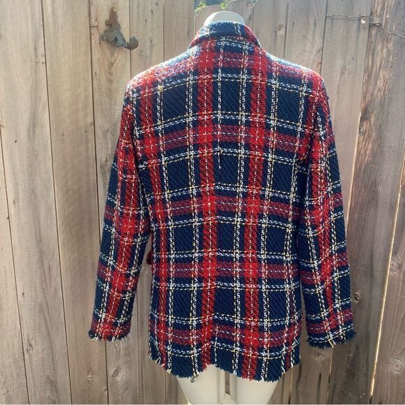 Blank NYC Plaid Double Breasted Prep School Blazer size Large - Picture 11 of 16